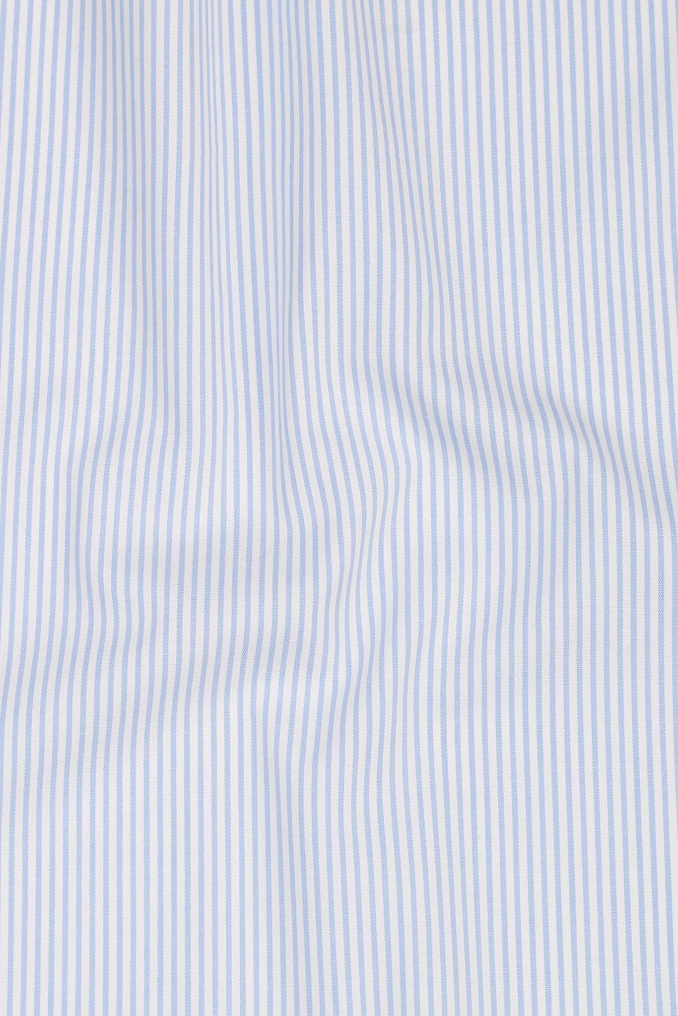 Sky Blue Pencil Striped Shirt