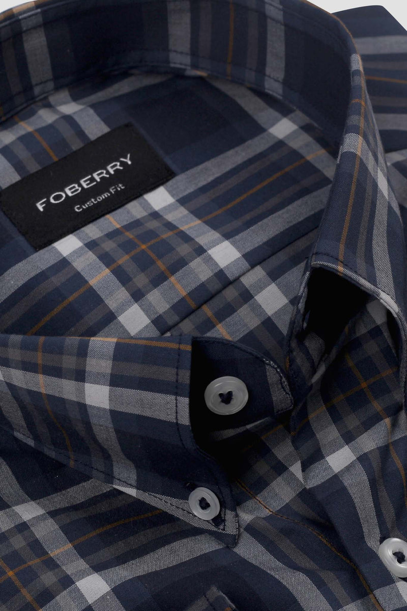 Soft Multi Blue Madras Check Shirt