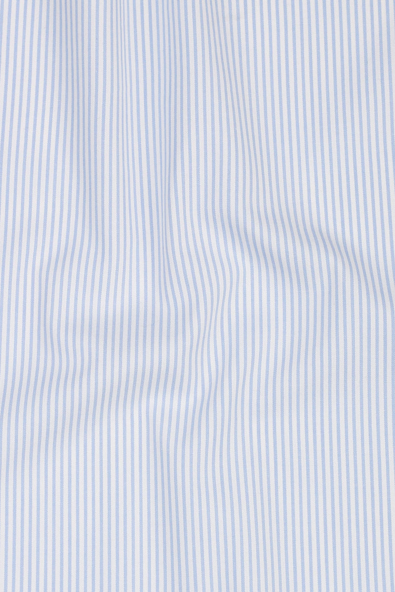 Sky Blue Pencil Striped