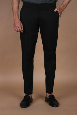 Jet Black Twill Comfort Chinos