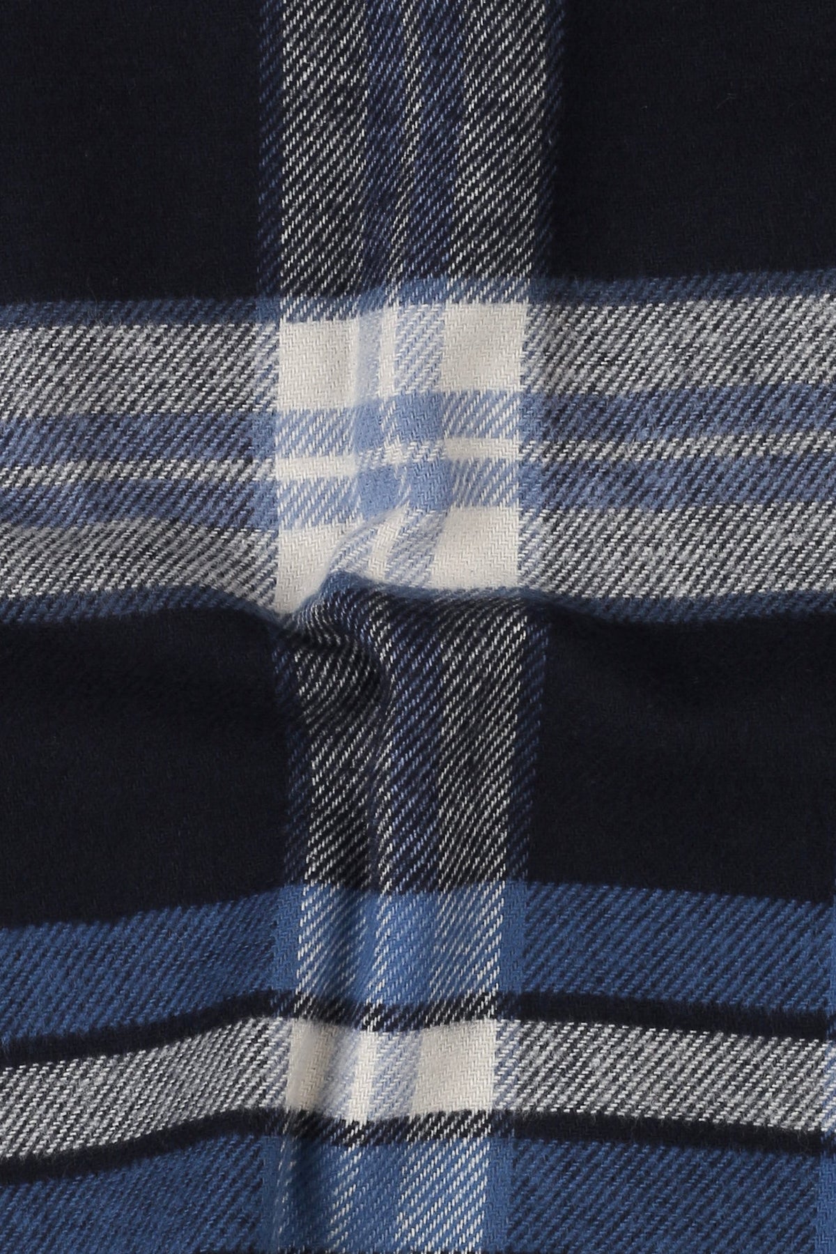 Soft Azure Blue Tartan Winter Flannel Shirt