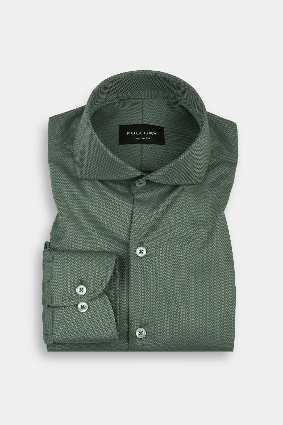 Soft Persian Green Structured Shirt