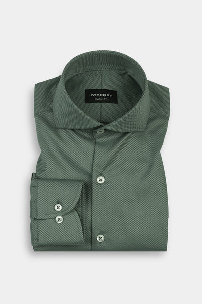Soft Persian Green Structured Shirt
