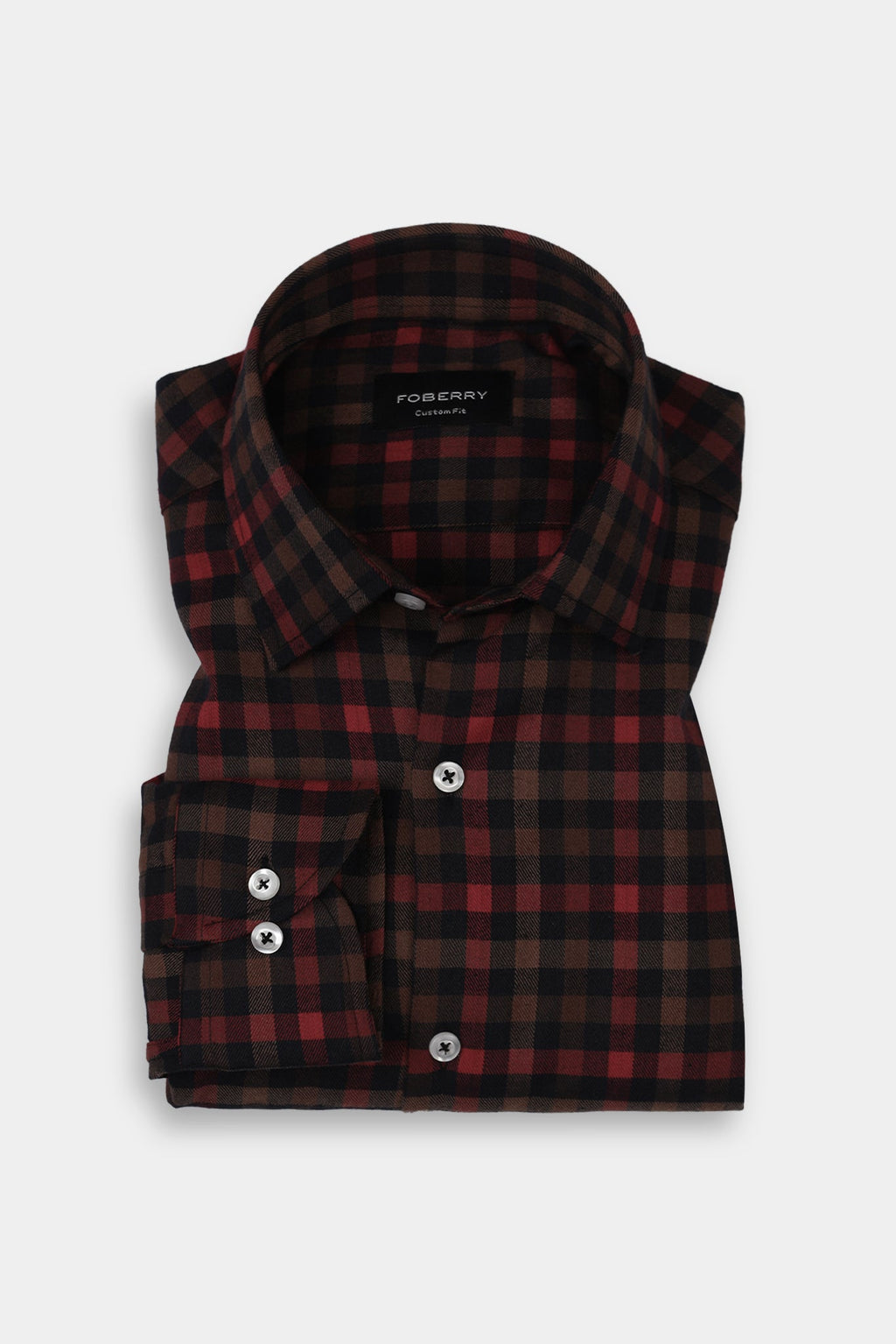 Black & Mustard Buffalo Check Winter Flannel Shirt
