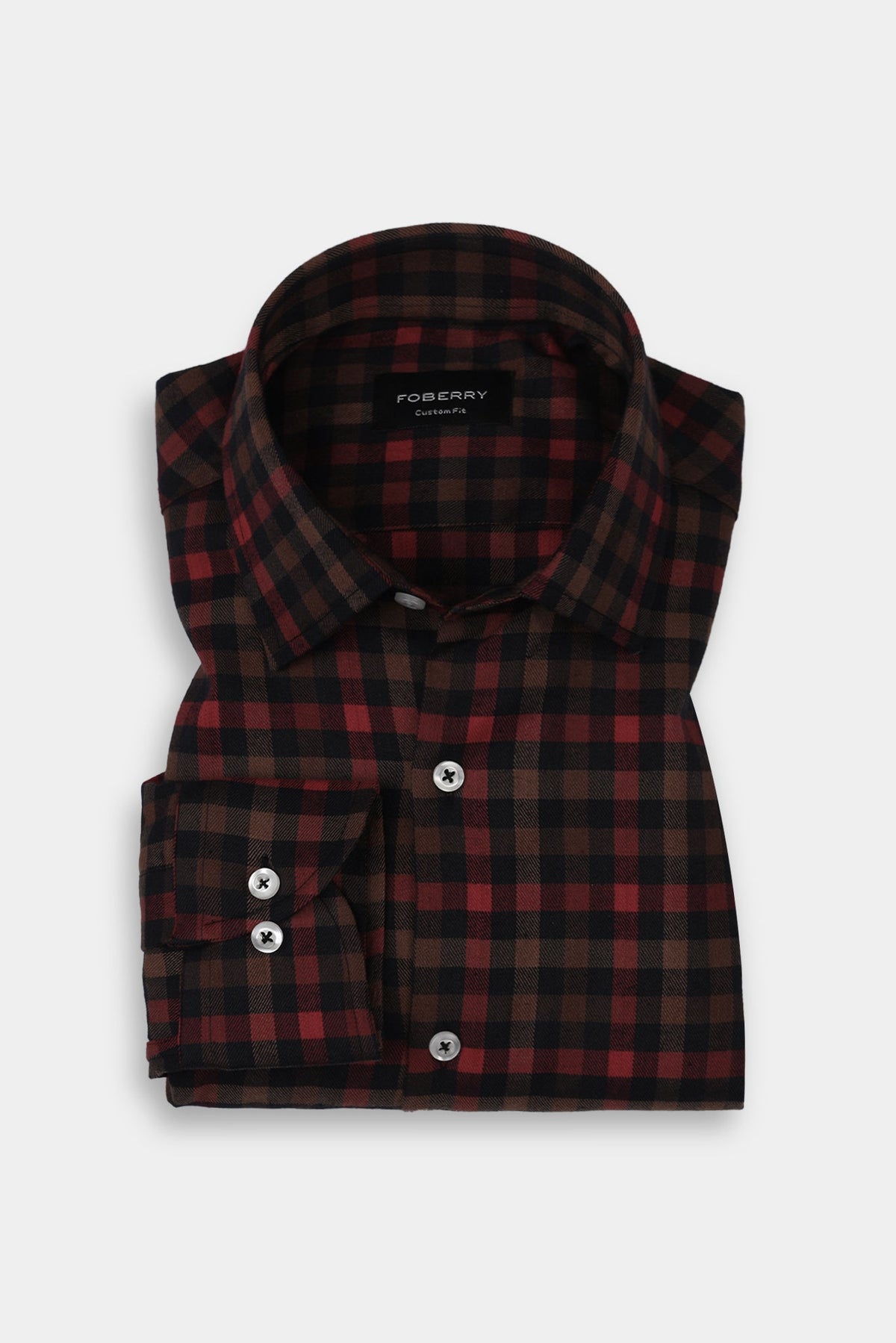 Black & Mustard Buffalo Check Winter Flannel Shirt