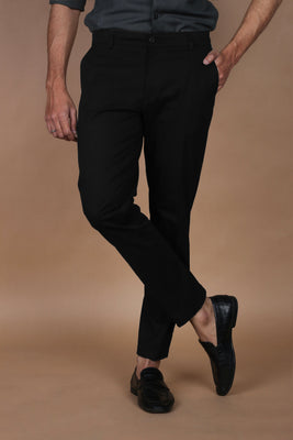 Jet Black Twill Comfort Chinos