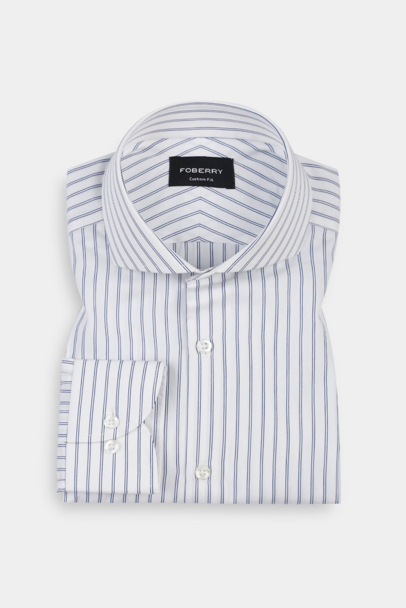 Denim Blue Dual Striped Shirt