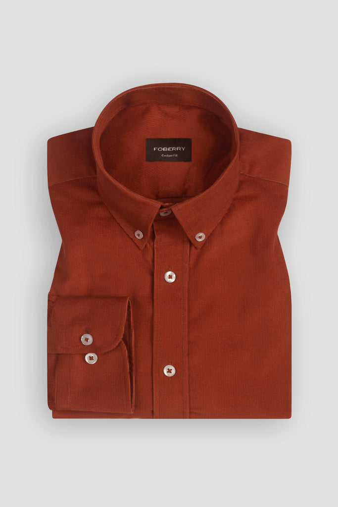 Soft Mahogany Corduroy Shirt