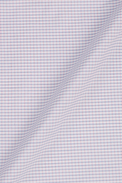 Pink Blue Tattersall Check