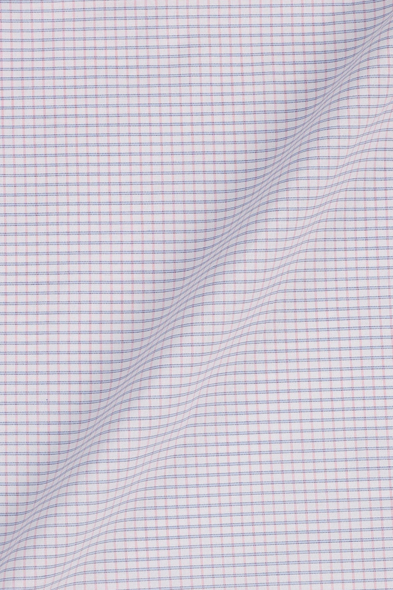 Pink Blue Tattersall Check