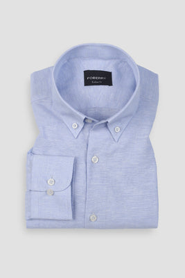 Soft Light Blue Irish Linen Shirt