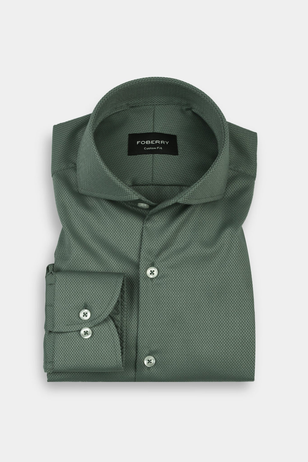 Soft Persian Green Structured Shirt
