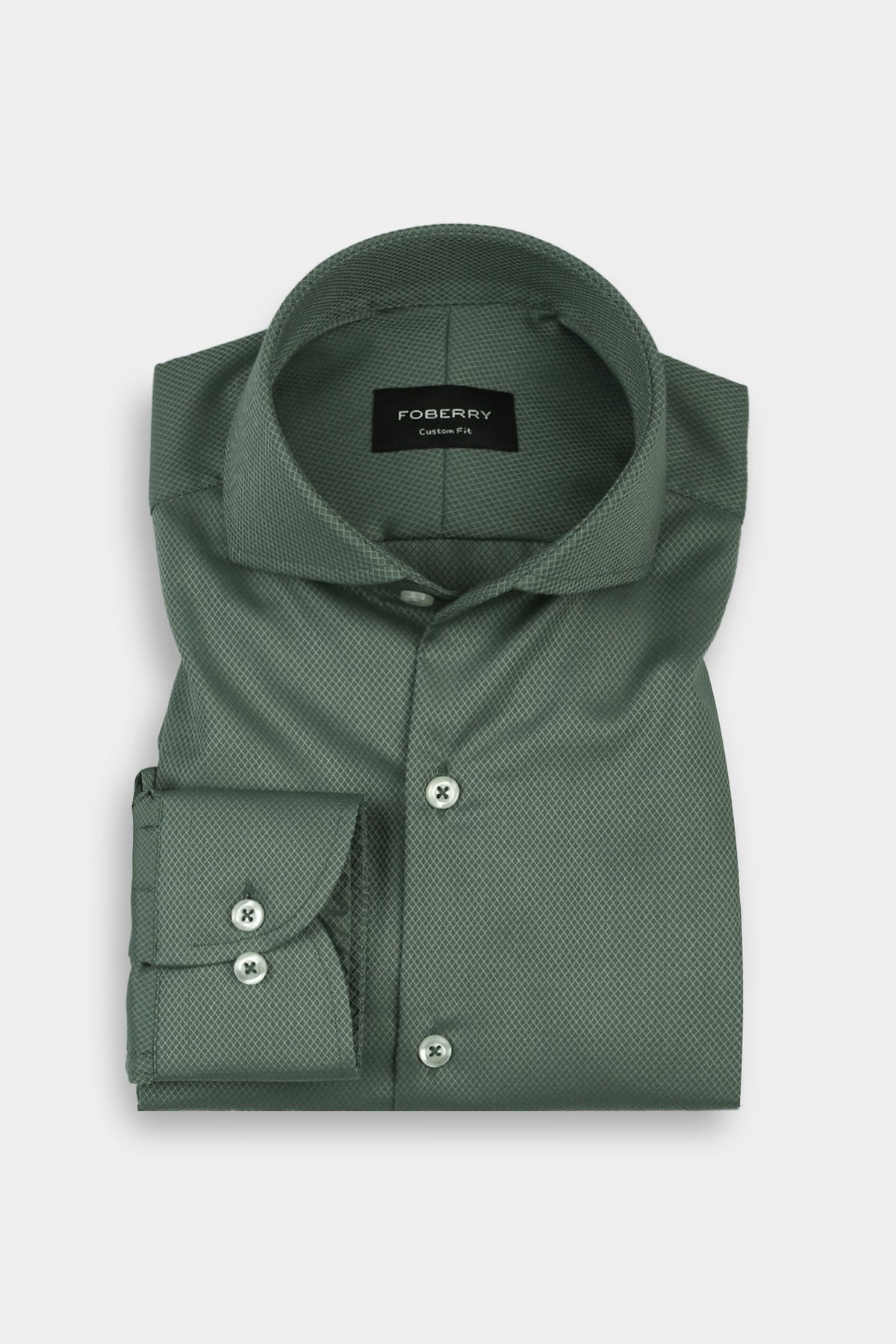 Soft Persian Green Structured Shirt