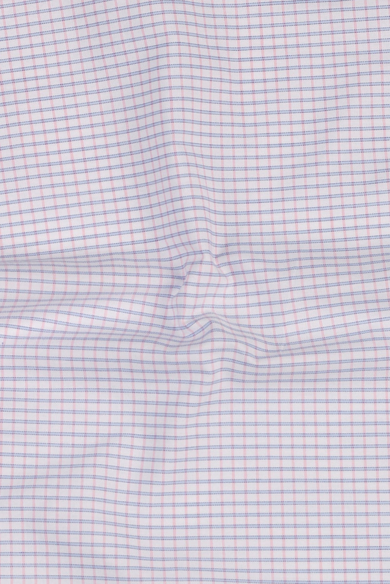 Pink Blue Tattersall Check