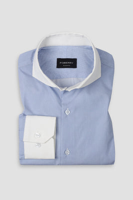 Blue Circle Printed Shirt