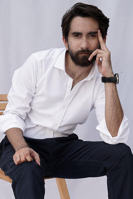 White Cotton Shirt - Foberry USA