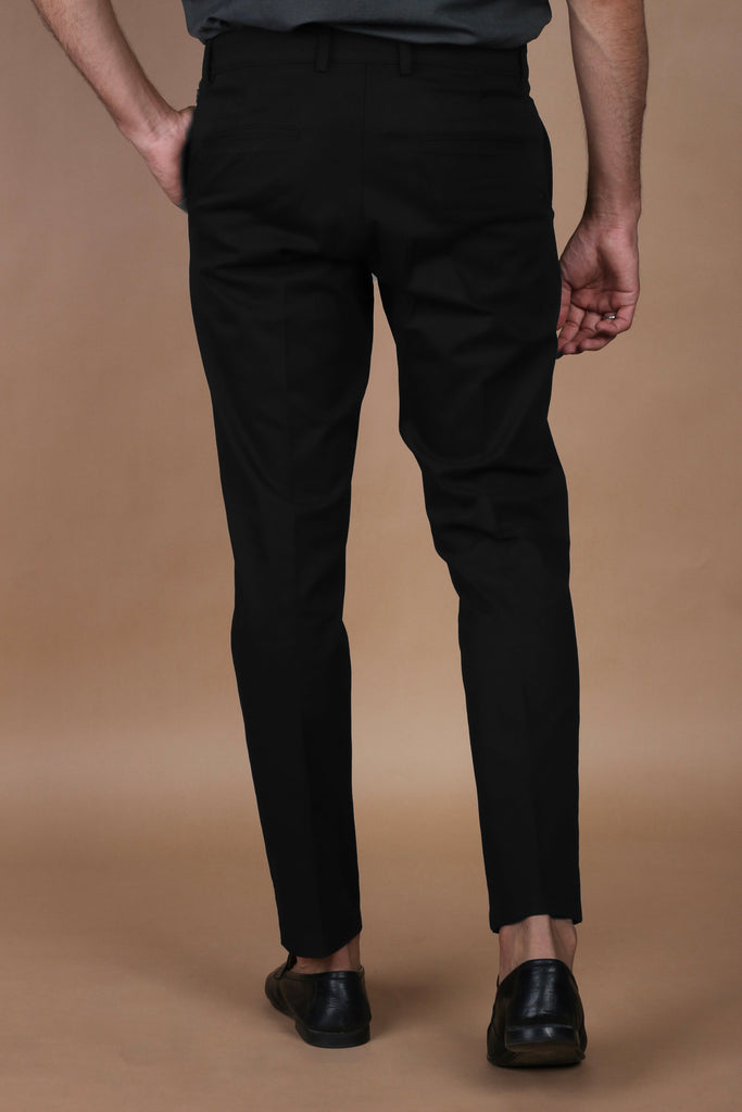 Jet Black Twill Comfort Chinos