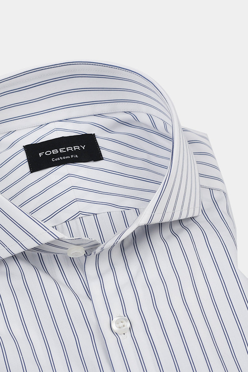 Denim Blue Dual Striped Shirt