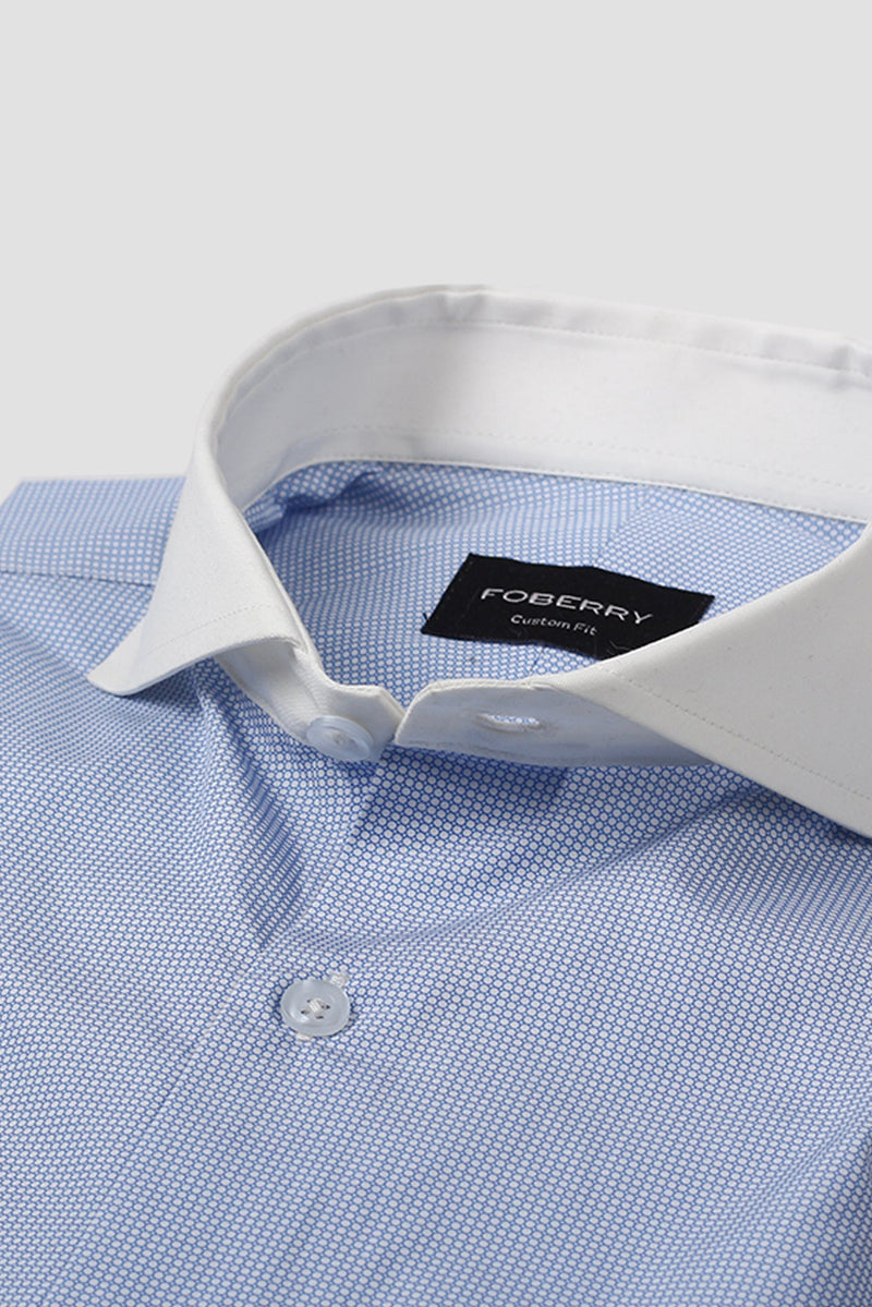Blue Circle Printed Shirt