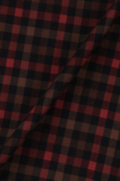 Black & Mustard Buffalo Check Winter Flannel