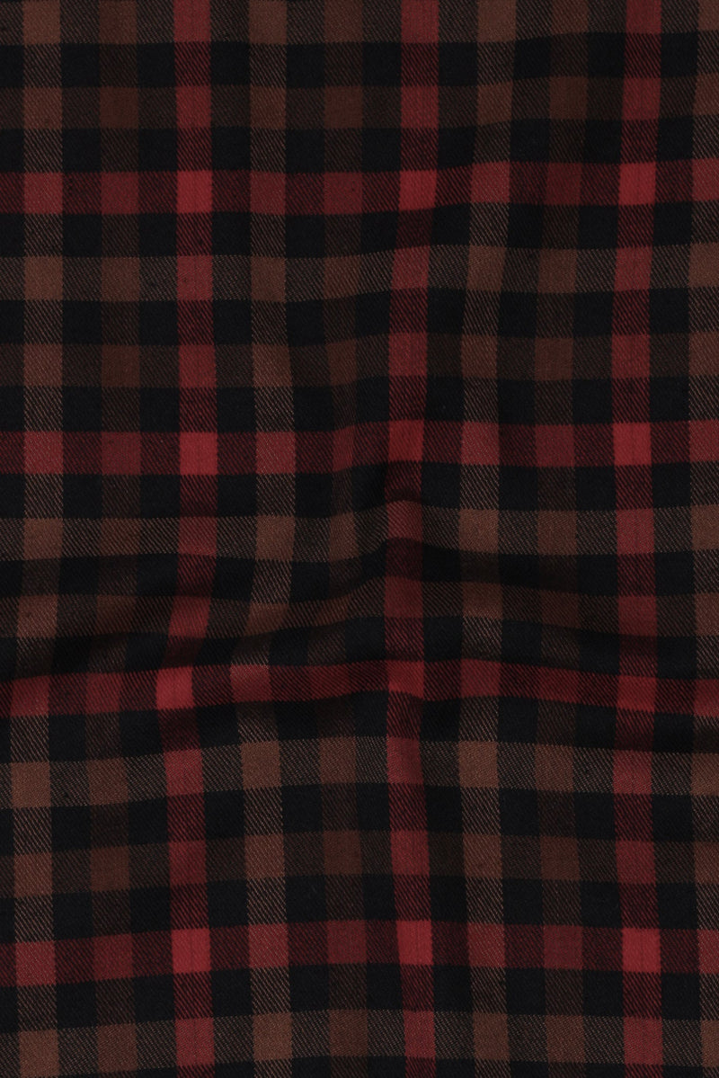 Black & Mustard Buffalo Check Winter Flannel