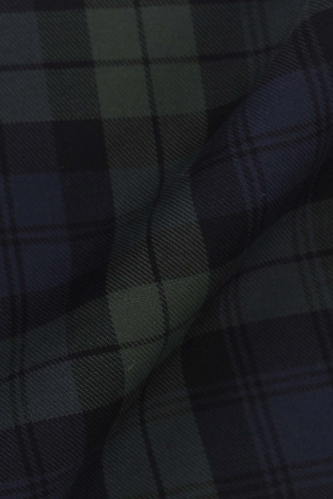 Dark Forrest Green Tartan Winter Flannel Shirt