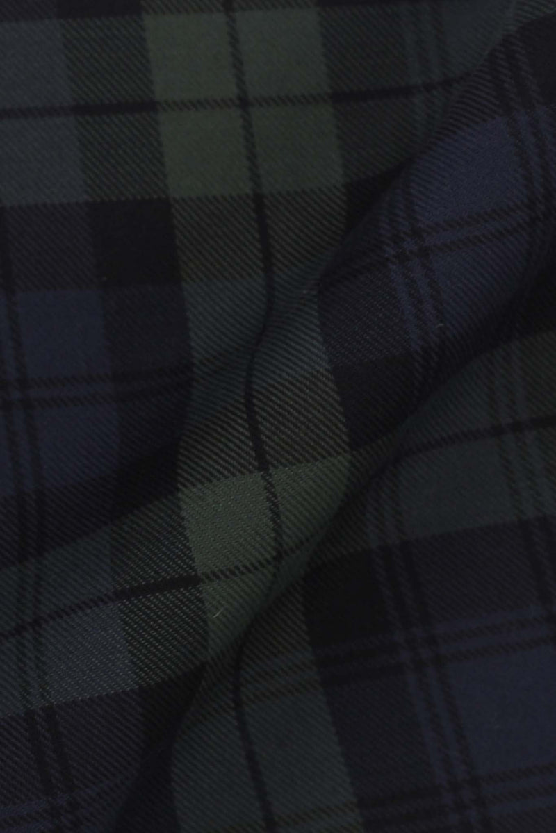 Dark Forrest Green Tartan Winter Flannel Shirt