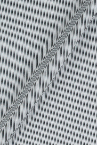 Charcoal Green Pencil Supima Cotton Stripes
