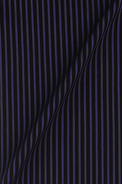 Electric Purple Twill Striped