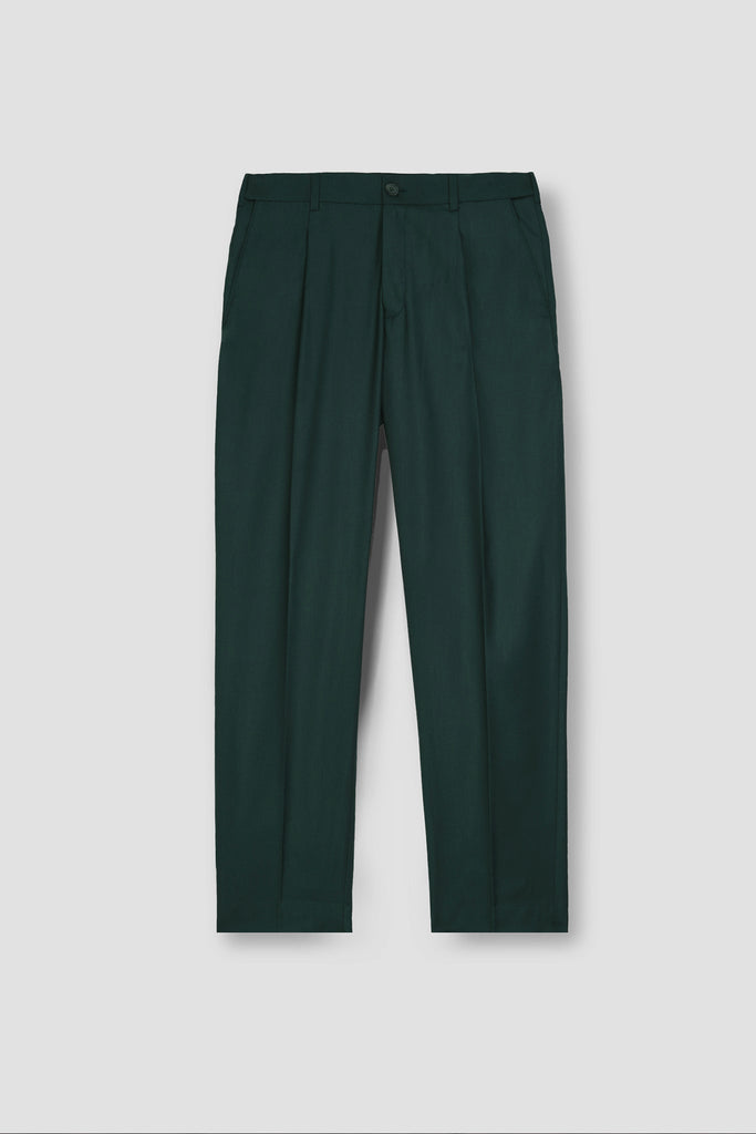 Forrest Green Tropical Wool Blended Dress Pant