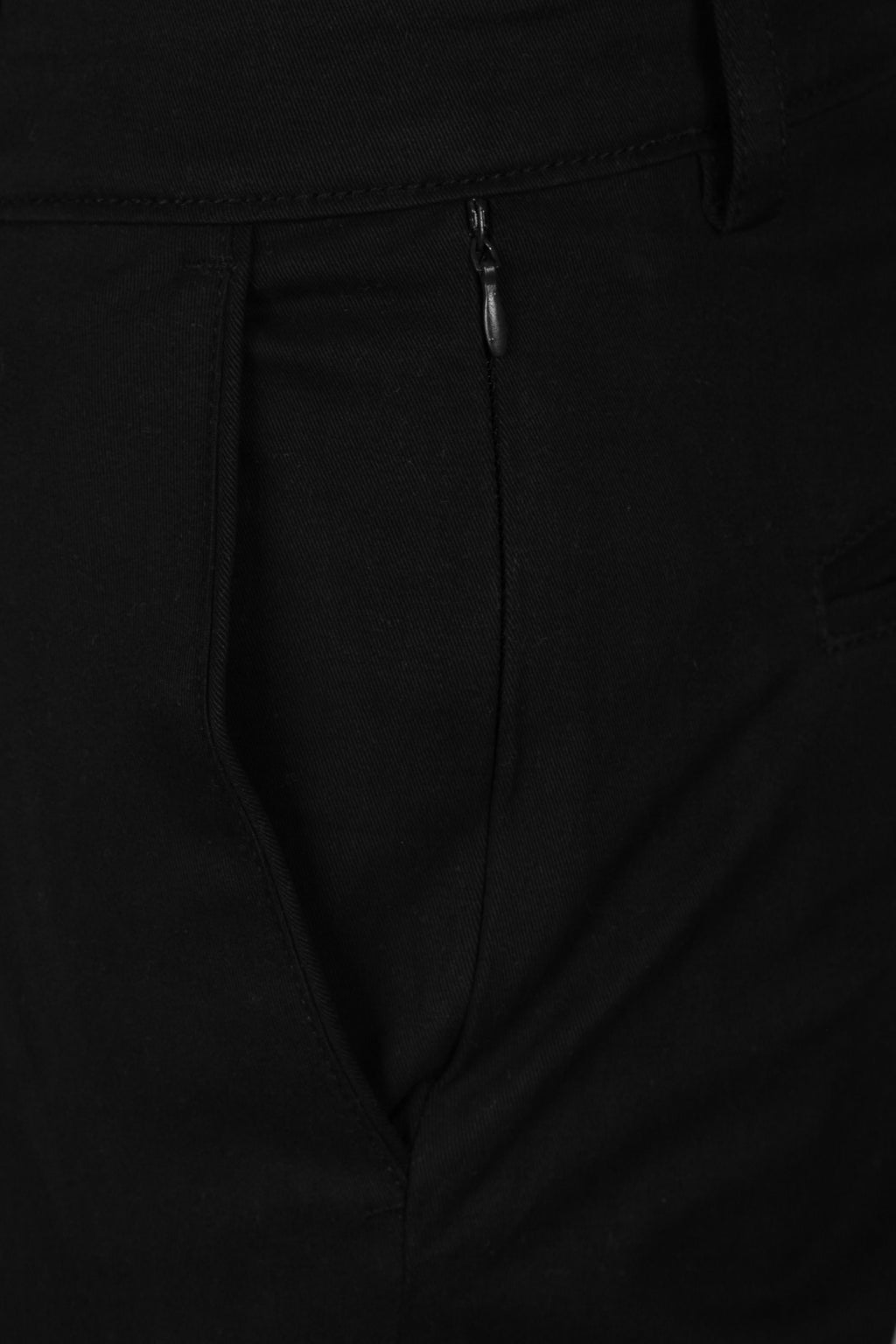 Jet Black Twill Comfort Chinos