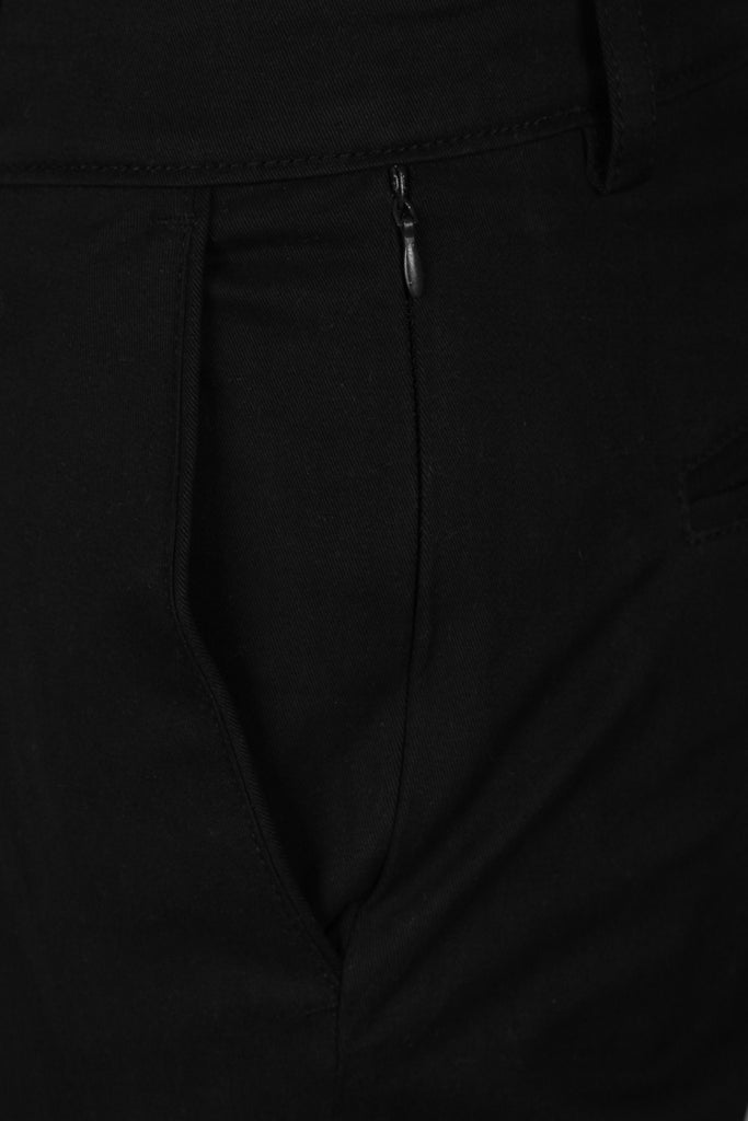 Jet Black Twill Comfort Chinos