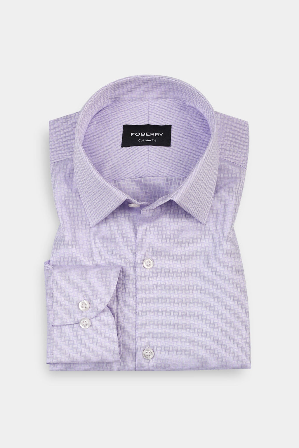 Lavender Brick Patterned Shirt