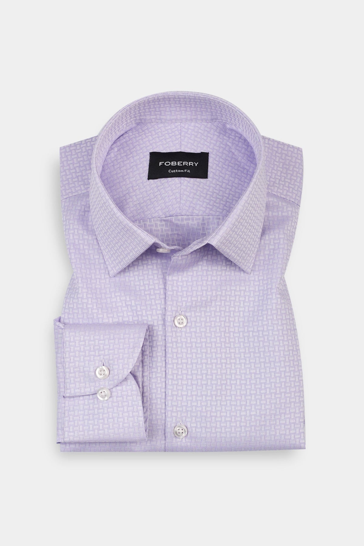 Lavender Brick Patterned Shirt