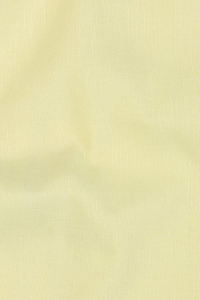Yellow Lime Italian Linen Shirt