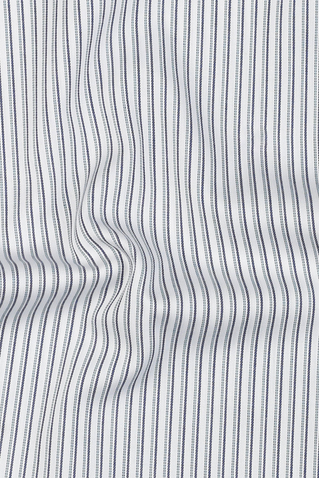 Midnight Blue With Green Parallel Striped