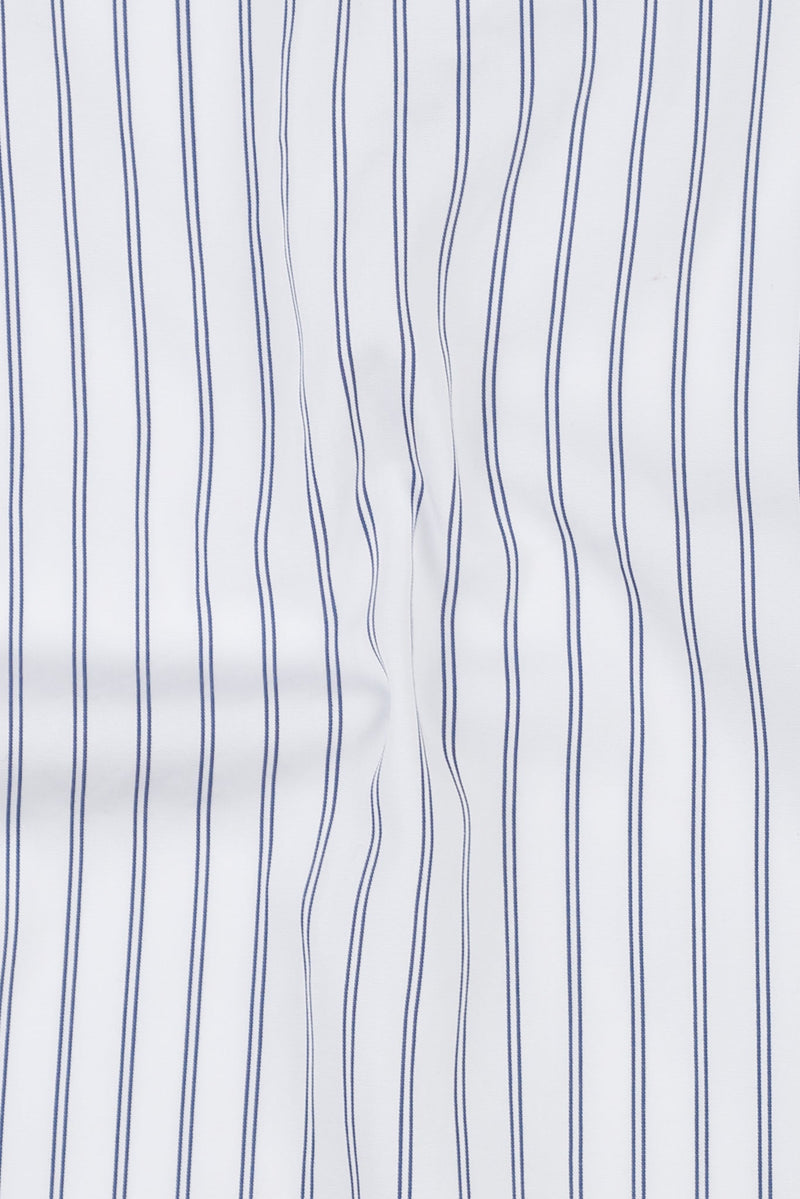 Denim Blue Dual Striped