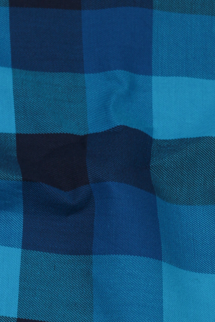 Dual Blue Grid Check Shirt