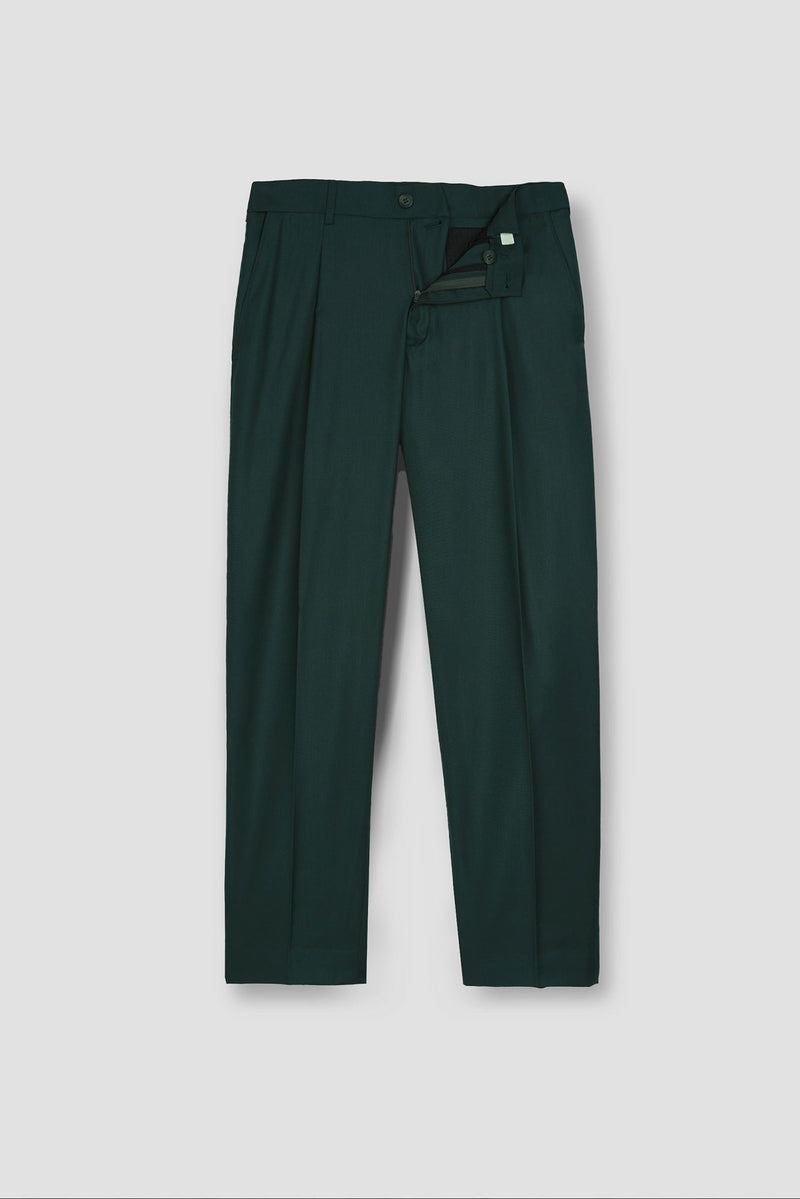 Forrest Green Tropical Wool Blended Dress Pant
