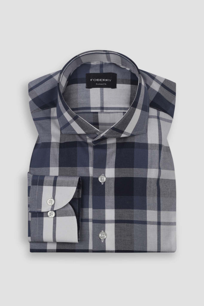 Blue White Madras Shirt