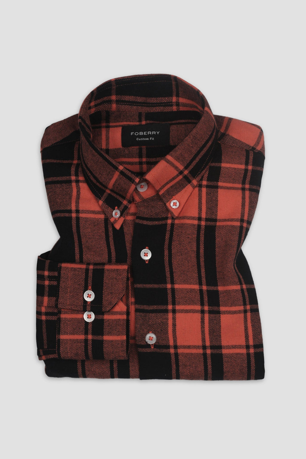 Peach Stowe Flannel Shirt - Foberry USA