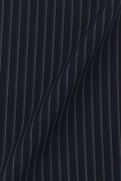 Blue And Black Hairline Striped