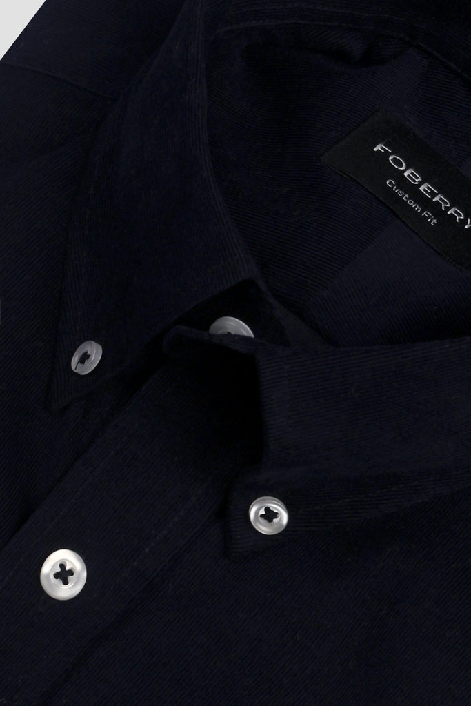 Soft Midnight Blue Corduroy Shirt