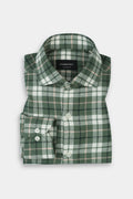Pine Green Plaid Winter Flannel Shirt