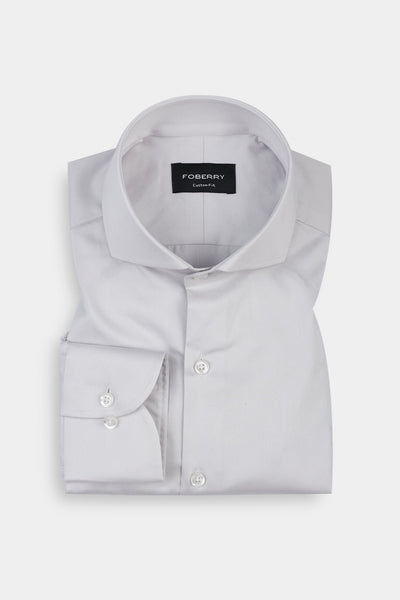 Ash Grey Egyptian Poplin Shirt