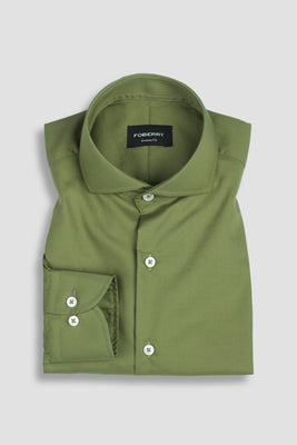 Olive Green Egyptian Poplin Shirt
