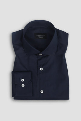 Soft Navy Blue Egyptian Shirt