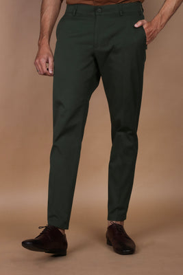 Forrest Green Twill Comfort Chinos