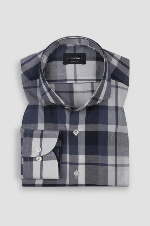 Blue White Madras Shirt