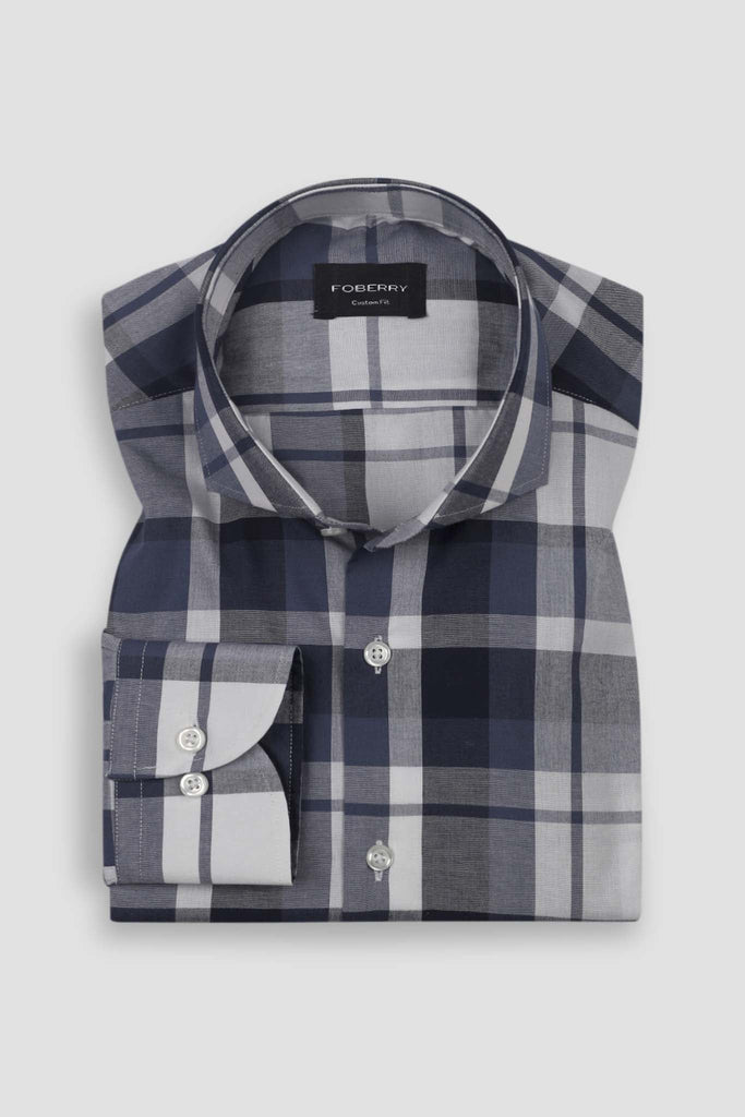 Blue White Madras Shirt